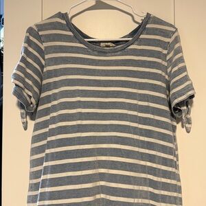 Jane and Delancey Blue and White Striped t-shirt dress